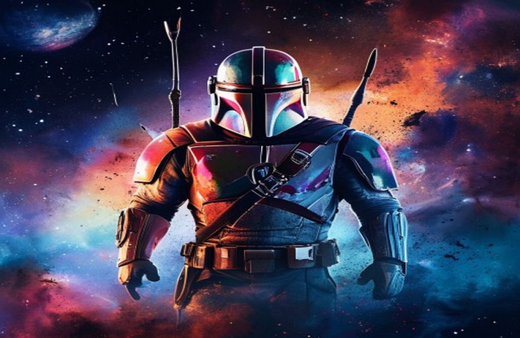 Mandalorian Symbol AI Wallpaper