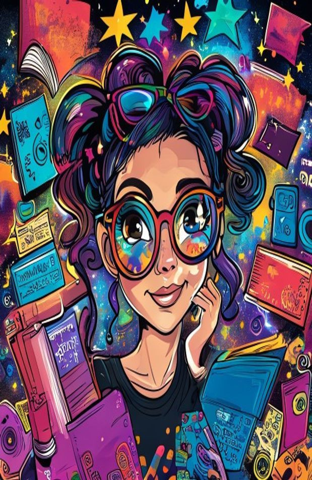 Geek Girl AI Wallpaper