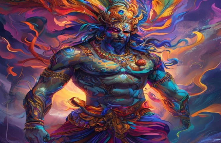 Ravanasura AI Wallpaper