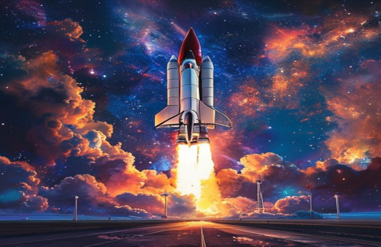 Space Shuttle AI Wallpaper