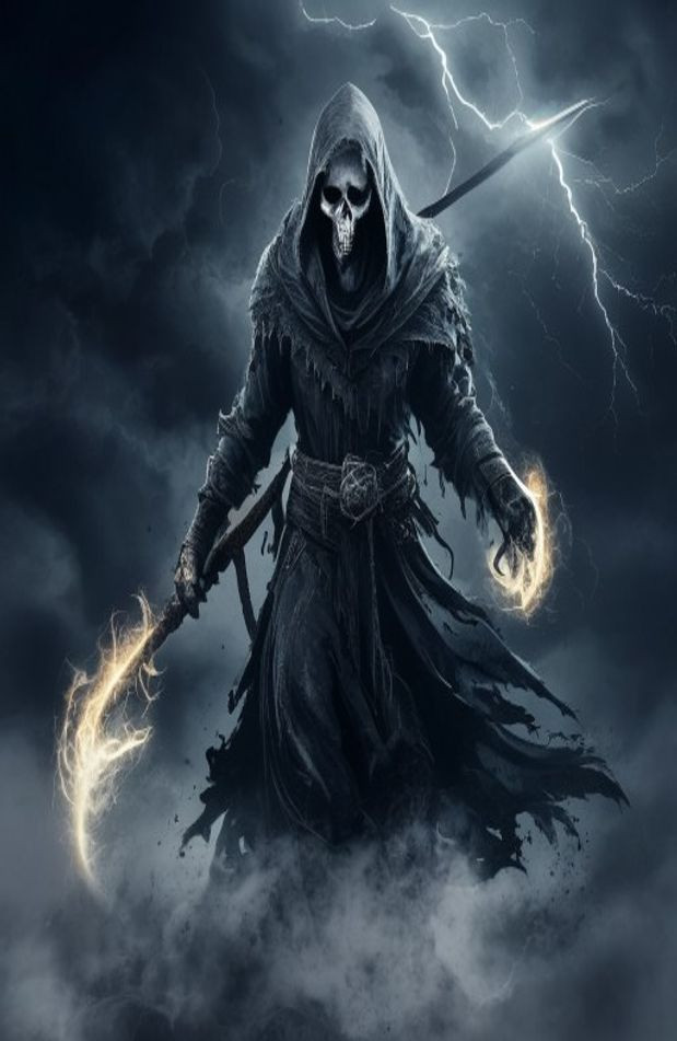 Badass Grim Reaper AI Wallpaper