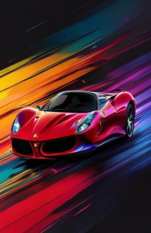 Ferrari Logo AI Wallpaper