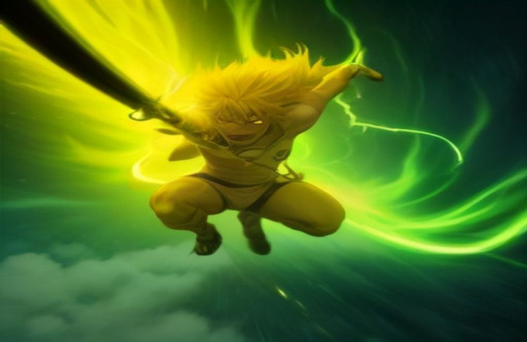 Yellow Flash Minato AI Wallpaper