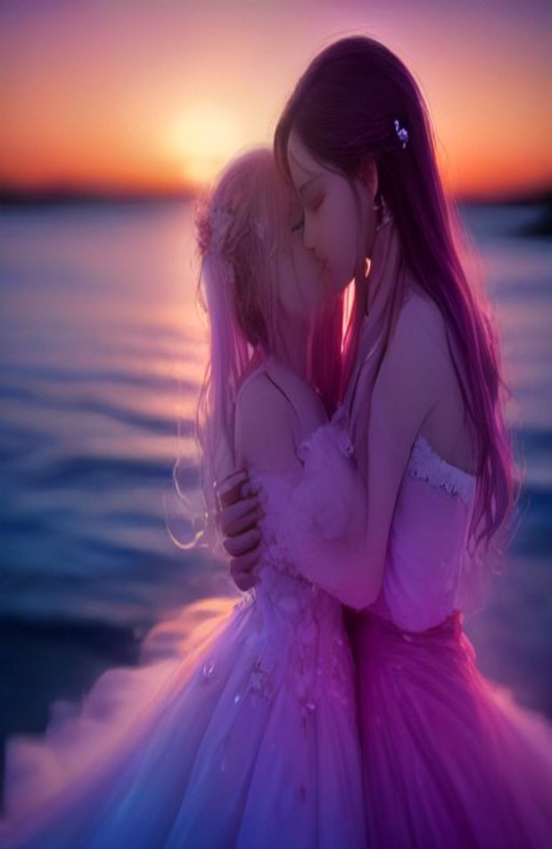 Romantic Love 3d AI Wallpaper