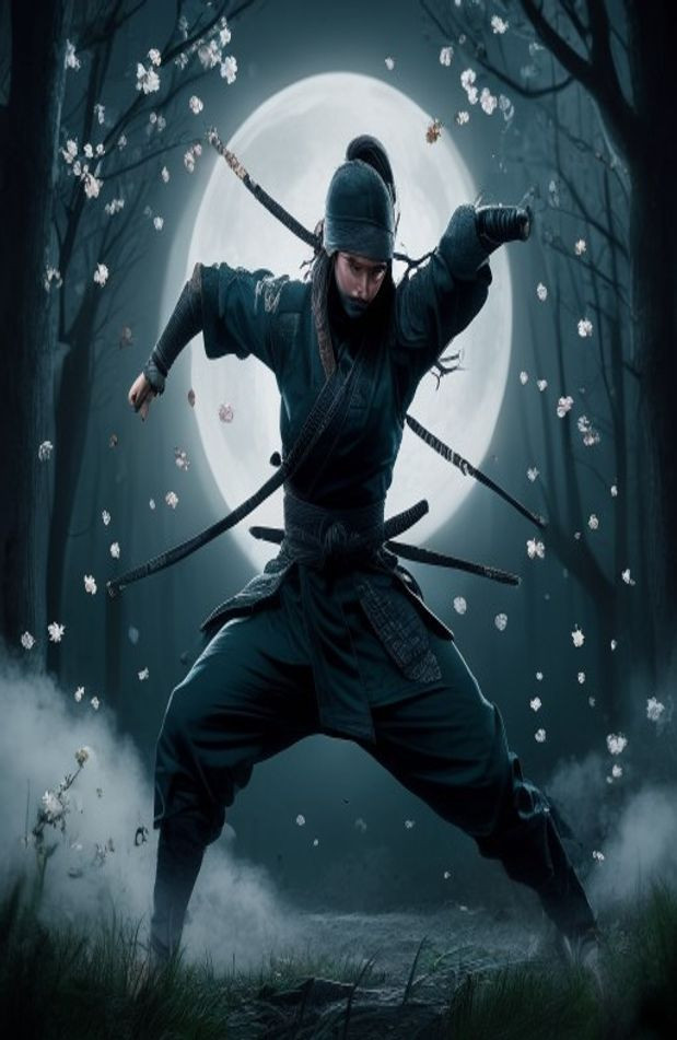 Female Ninja AI Wallpaper