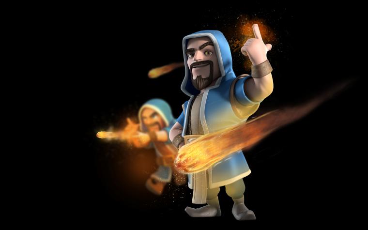 Free download Wizard Fire and Lightning Wallpaper Clash of clans HD ...