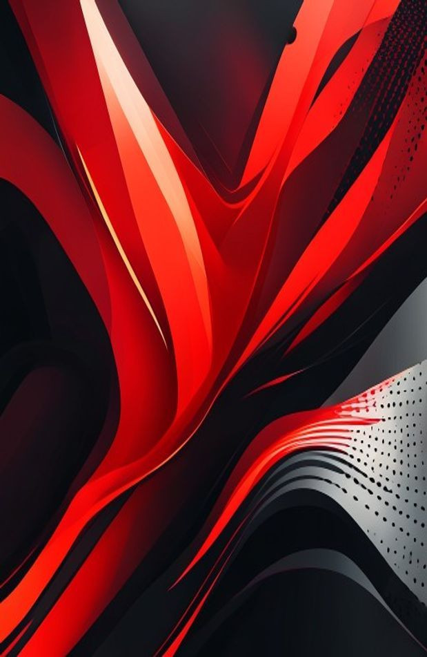 Cool Red And Black AI Wallpaper