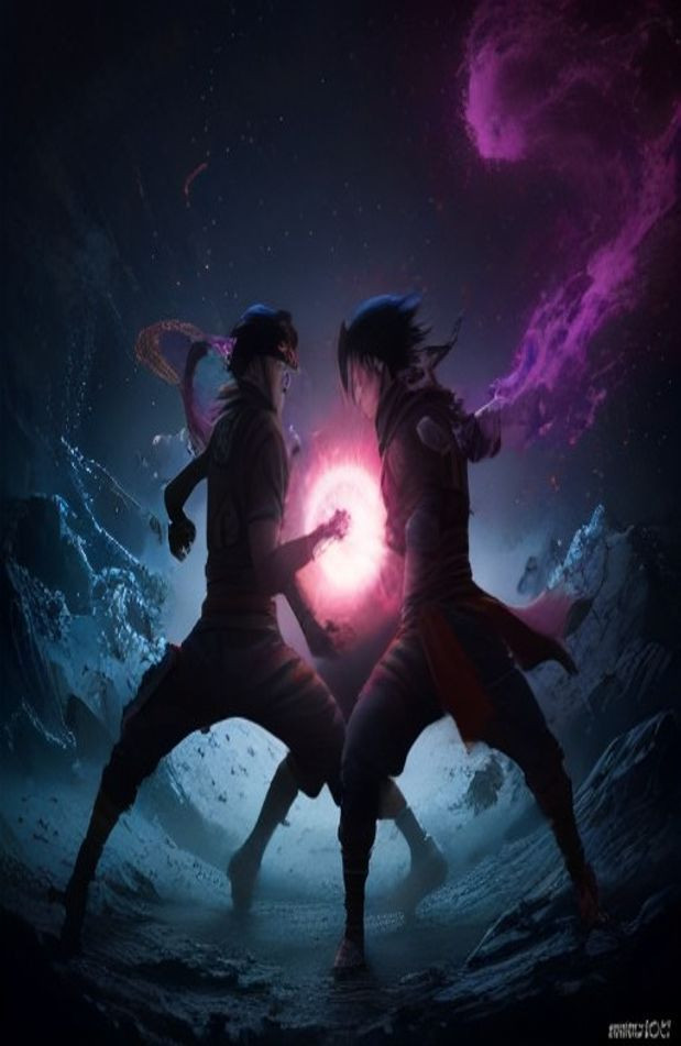 Naruto And Sasuke AI Wallpaper