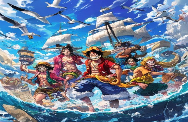 One Piece Manga AI Wallpaper