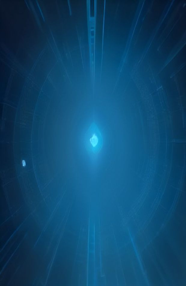Blue Matrix Code AI Wallpaper Live