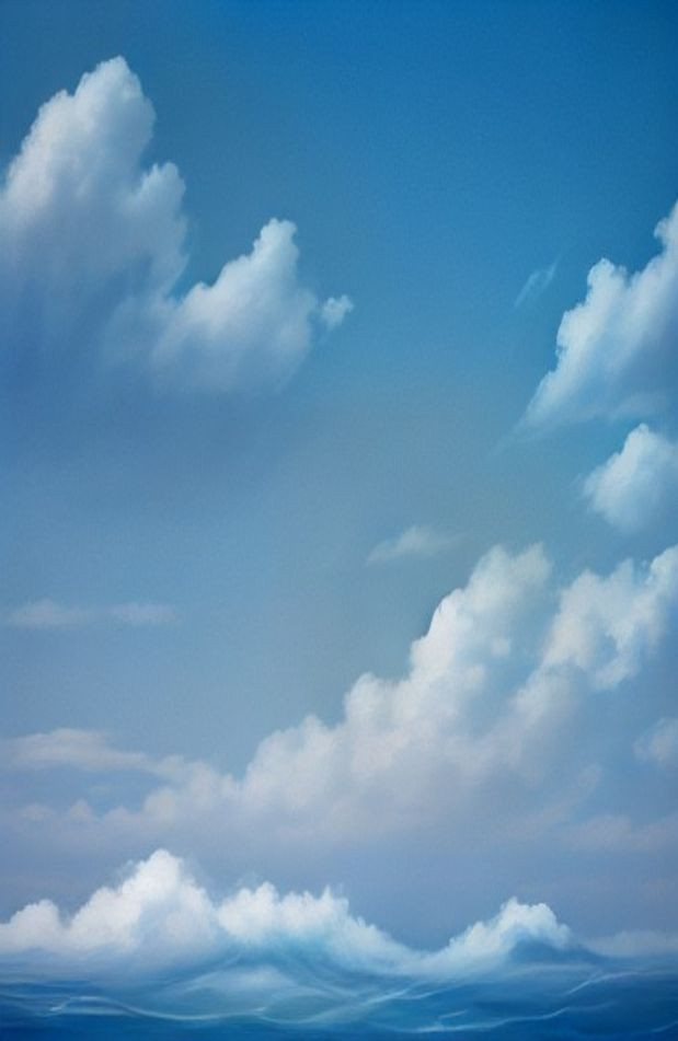 Blue And White HD AI Wallpaper