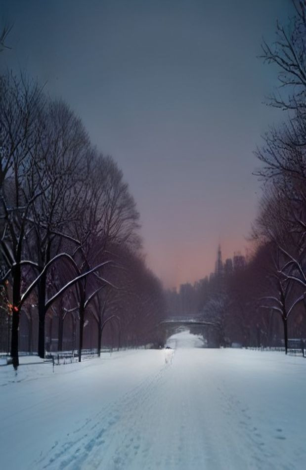New York City Winter AI Wallpaper