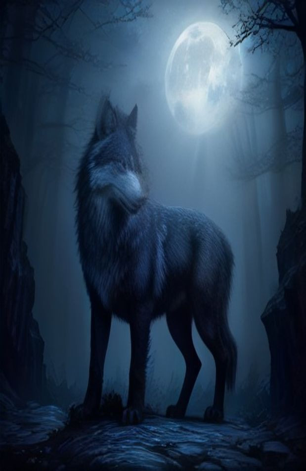 Cool Pictures Of Wolves AI Wallpaper