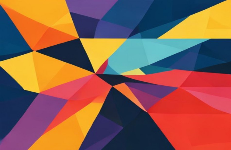 HD Polygon AI Wallpaper