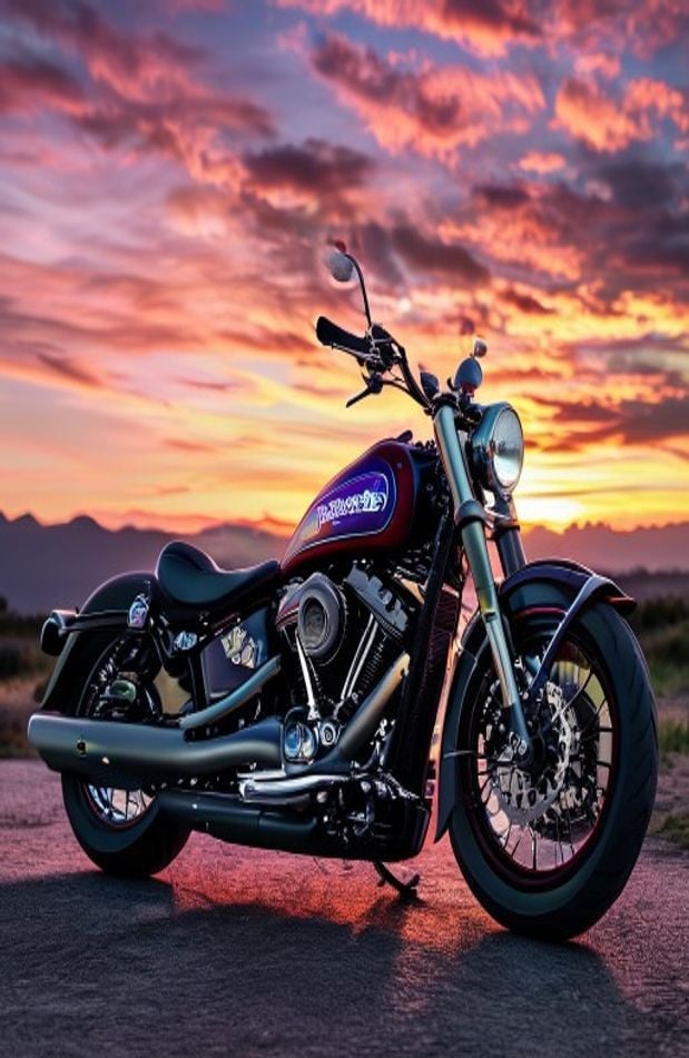 Harley Davidson AI Wallpaper