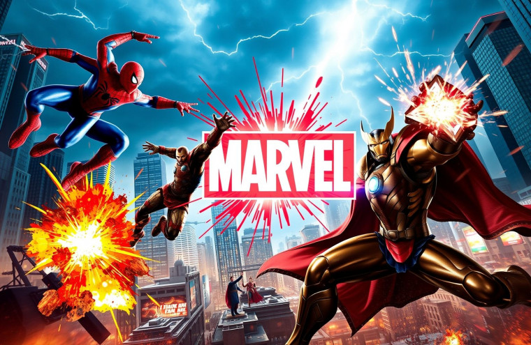 Marvel Dual Monitor AI Wallpaper