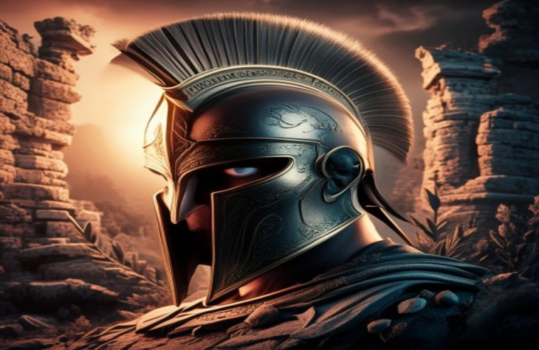 Spartan Helmet AI Wallpaper HD