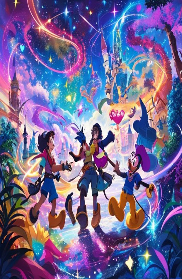 Kingdom Hearts Live AI Wallpaper