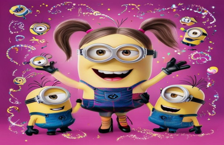 Agnes Despicable Me AI Wallpaper