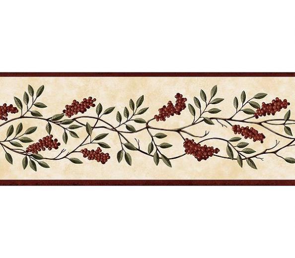 Free download Burgundy Tropical Tree Wall Paper Border Wallpaper Border