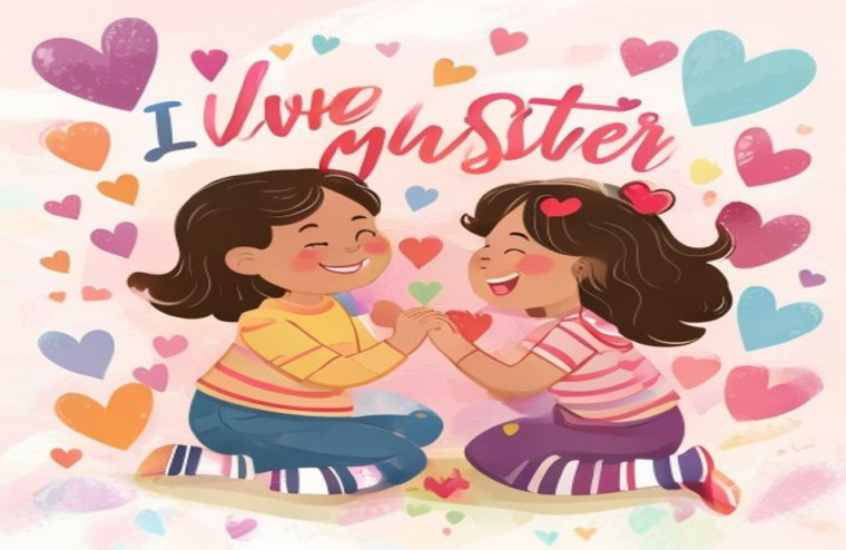 I Love My Sister AI Wallpaper