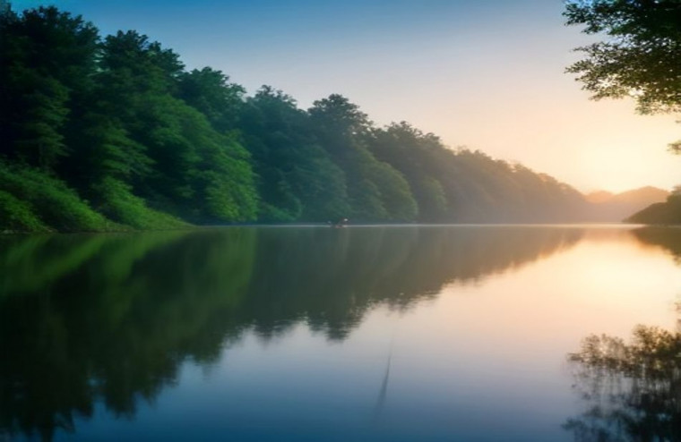 Bass Fishing AI Wallpaper