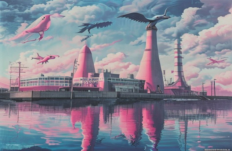 Pink Floyd Animals AI Wallpaper