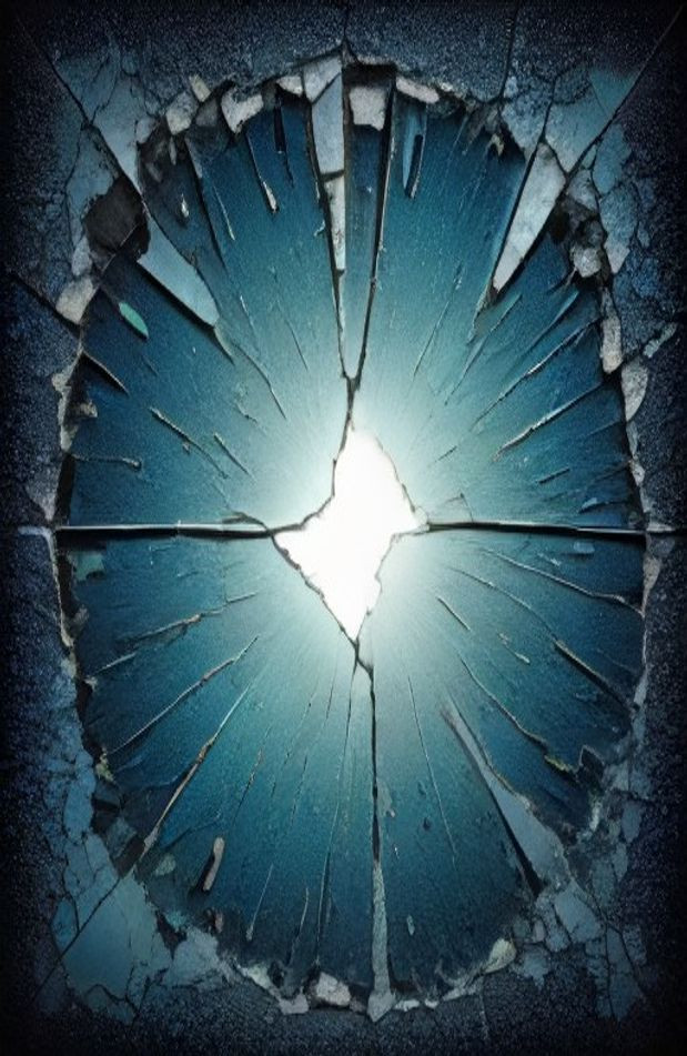 Cracked Tv Screen Prank AI Wallpaper