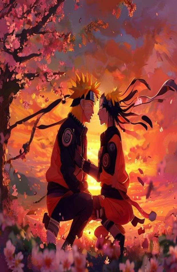 Naruto And Hinata AI Wallpaper