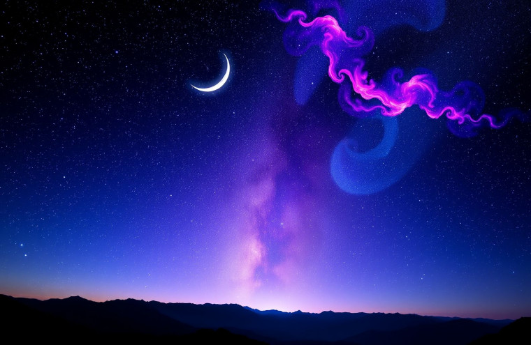 HD AI Wallpaper Night Sky
