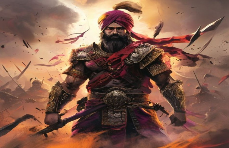 Sikh Warrior AI Wallpaper