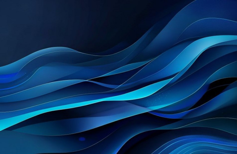 Dark Blue HD AI Wallpaper