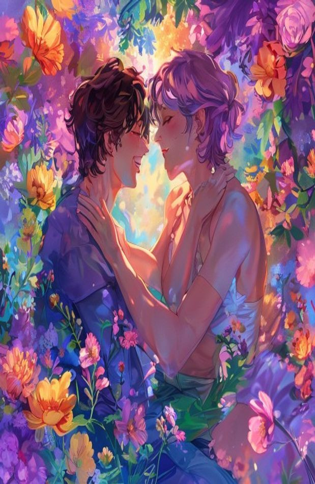 Gay Anime Couples AI Wallpaper