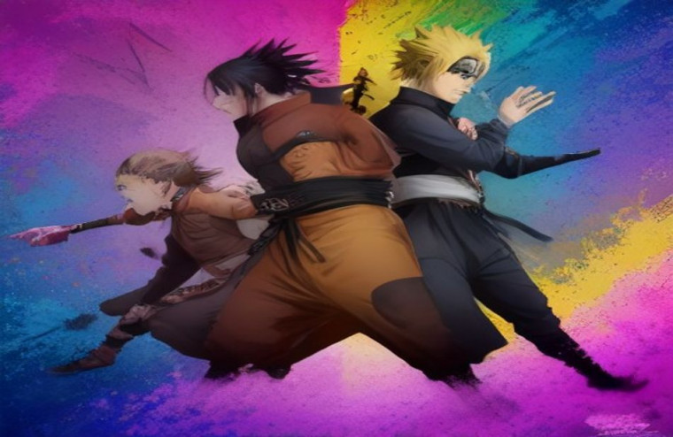 Naruto Sasuke Sakura AI Wallpaper