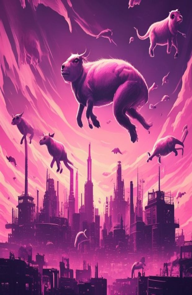 Pink Floyd Animals AI Wallpaper