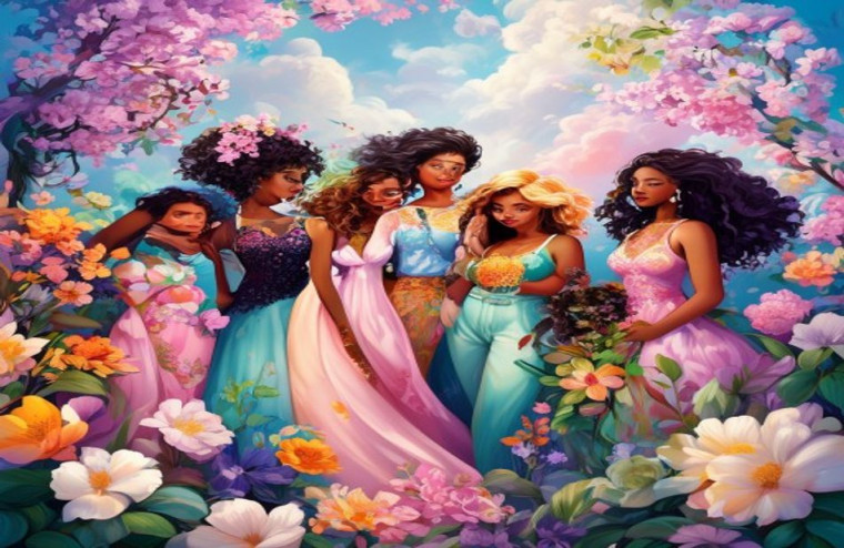 Beautiful Girls AI Wallpaper