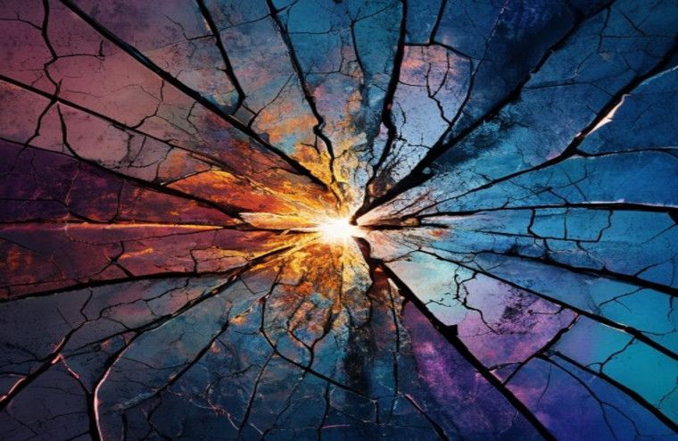 Cracked Screen AI Wallpaper Windows