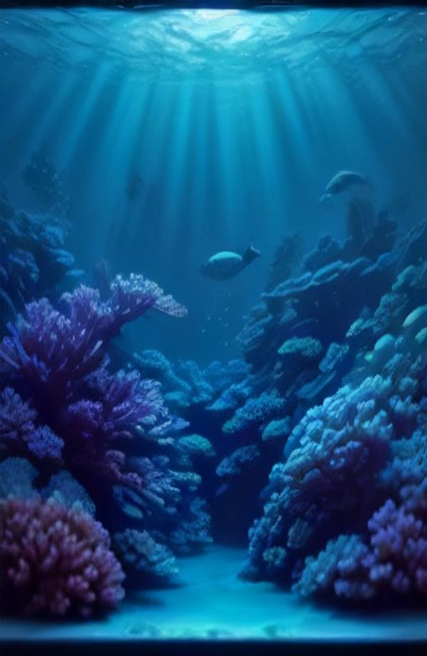 Under The Ocean AI Wallpaper