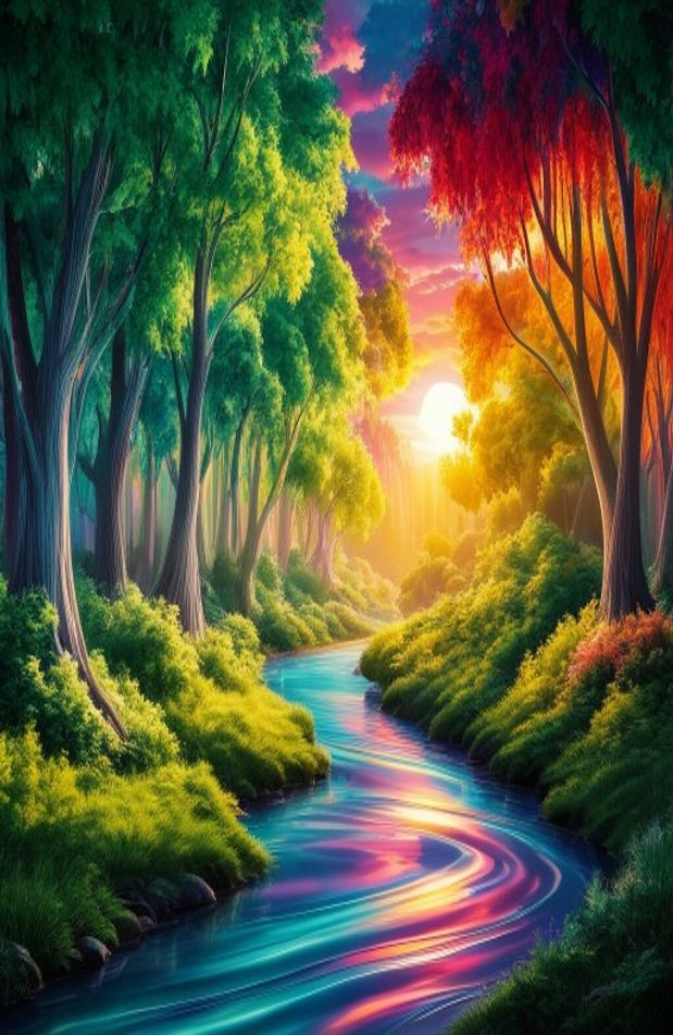 Moving 3d AI Wallpaper