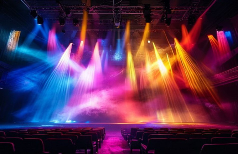 Stage Lighting AI Wallpaper