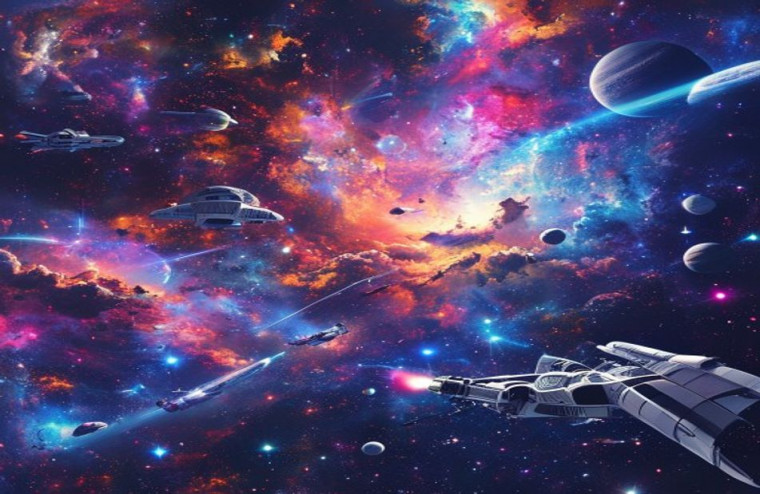 Star Wars Space AI Background Powerpoint