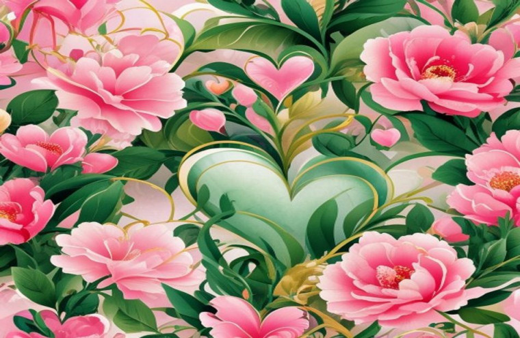Love Flower AI Wallpaper