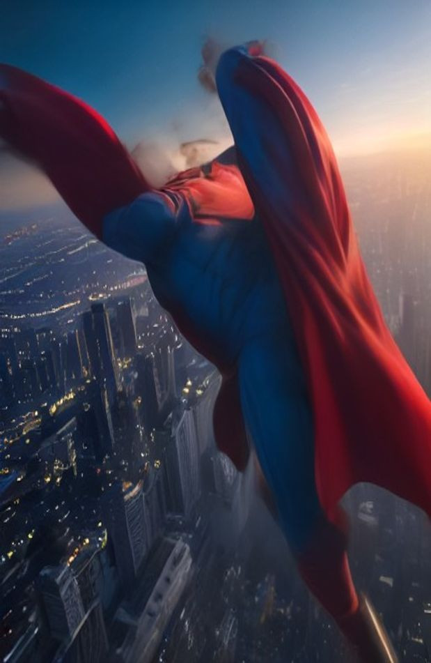 3d Superman AI Wallpaper
