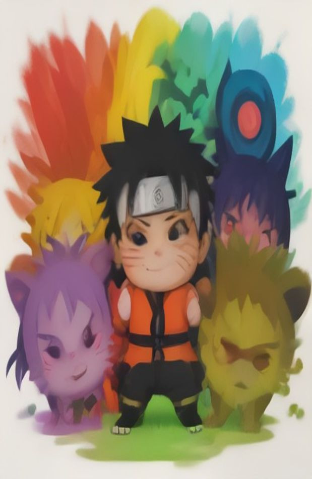 Naruto Chibi AI Wallpaper