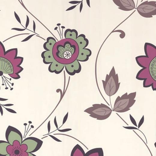Free download floral wallpaper in lemon by Crown from Homebase Country