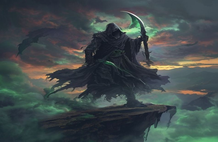 Badass Grim Reaper AI Wallpaper