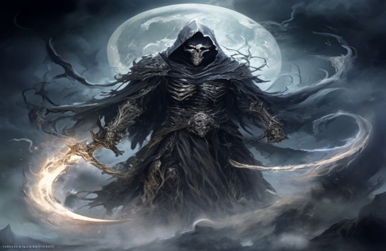 Badass Grim Reaper AI Wallpaper
