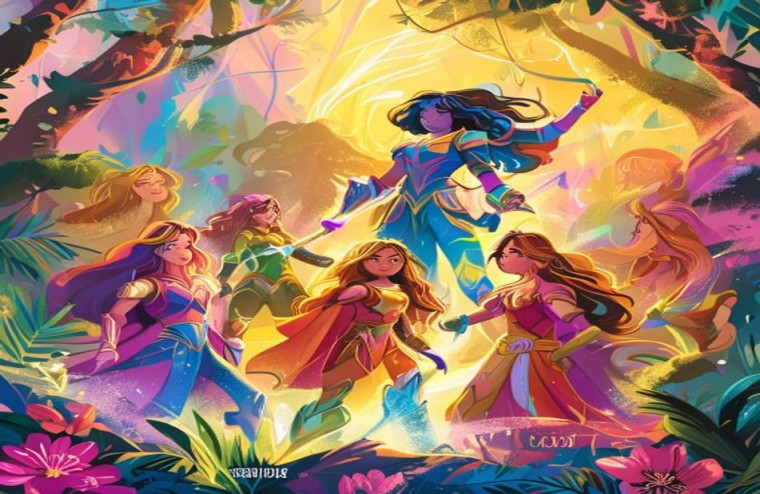 She Ra And The Princesses Of Power AI Wallpaper