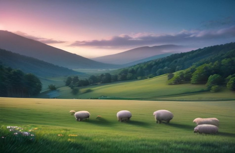 Mr Suicide Sheep AI Wallpaper