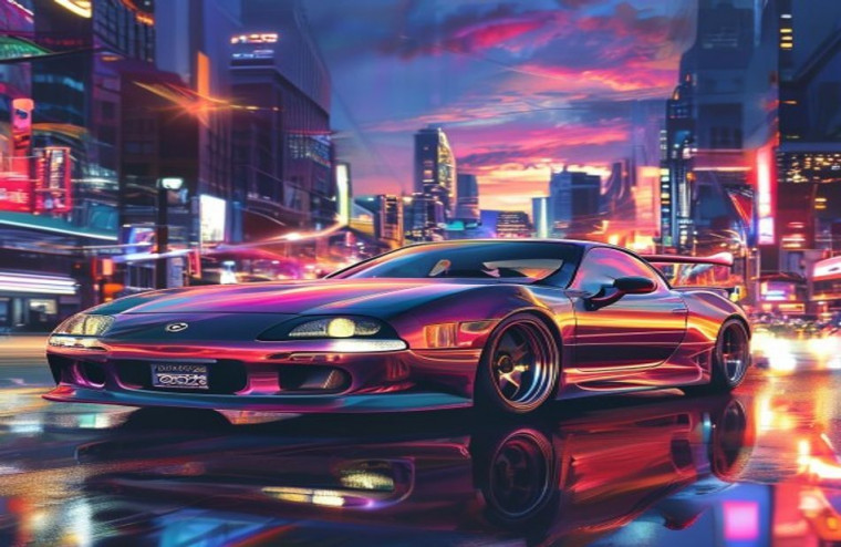 Mazda Rx7 AI Wallpaper